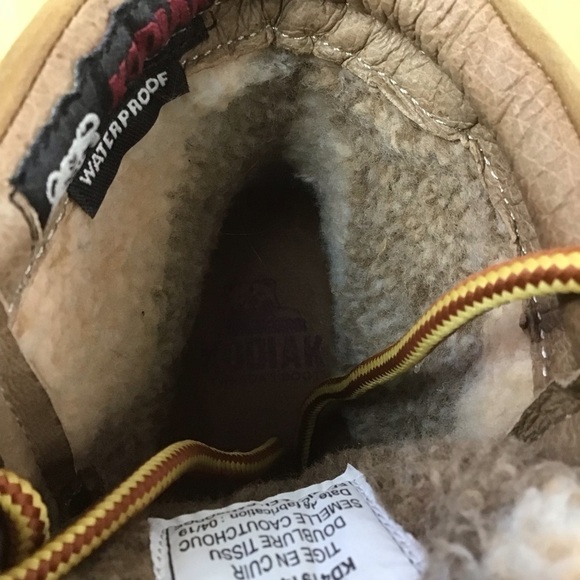 KODIAK leather lace up ankle boots brown size 5 - Picture 10 of 16